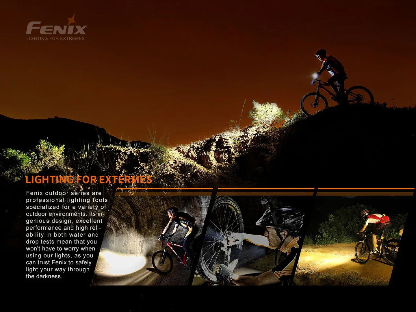 Fenix BC26R wiederaufladbares Fahrradlicht Set mit BC05R V2.0 Rücklicht, 1600 Lumen