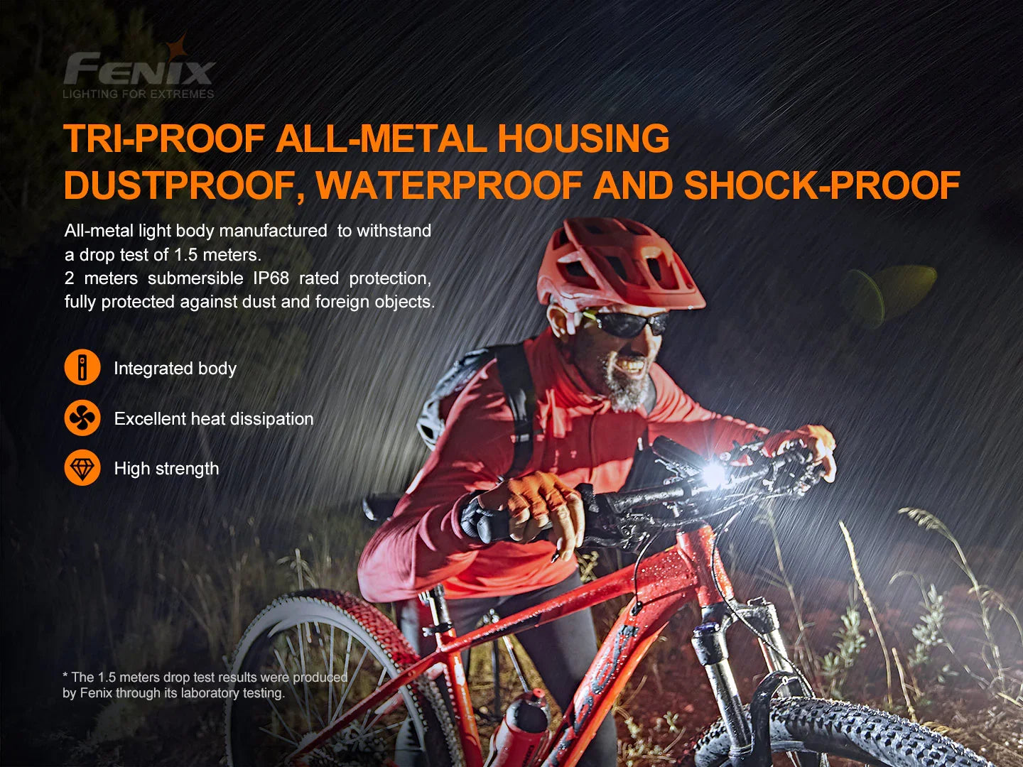 Fenix BC26R wiederaufladbares Fahrradlicht, 1600 Lumen