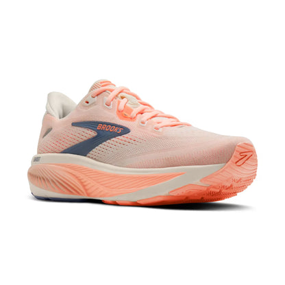 Brooks Damenlaufschuhe Ghost 18, Star White/Cyber Peach/Grey