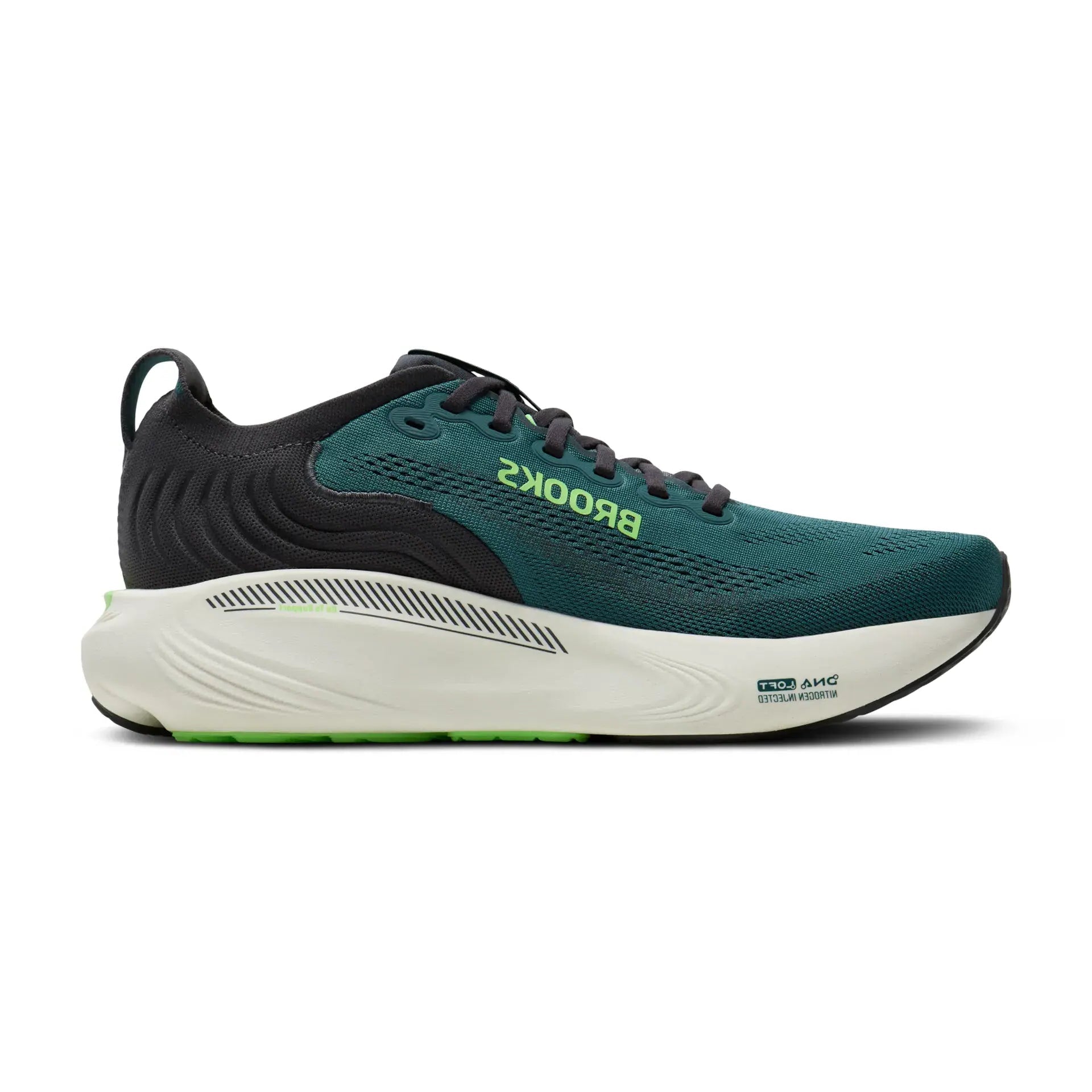 Brooks Herrenlaufschuhe Adrenaline GTS 25, Atlantic Deep/Coconut/Green – Bild 
