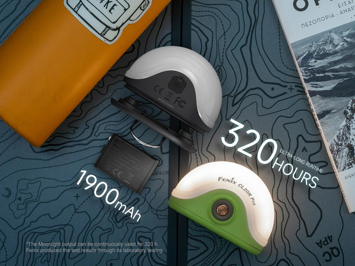 Fenix CL20R Pro multi Camping Laterne mit Sensor und Ambient Licht, 400 Lumen