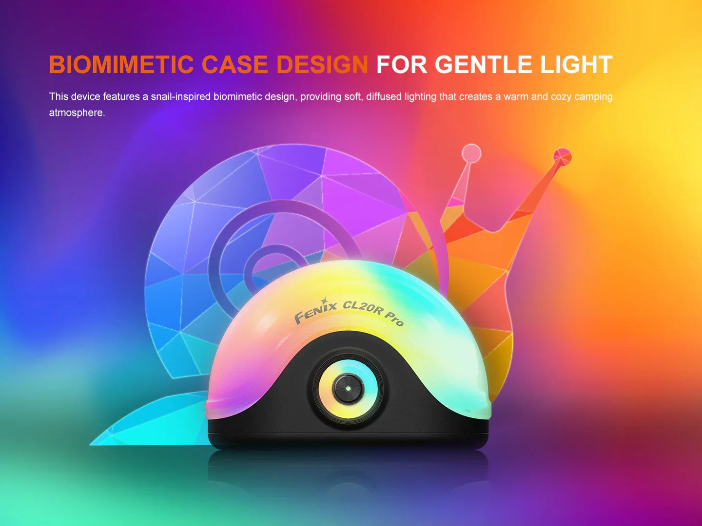 Fenix CL20R Pro multi Camping Laterne mit Sensor und Ambient Licht, 400 Lumen