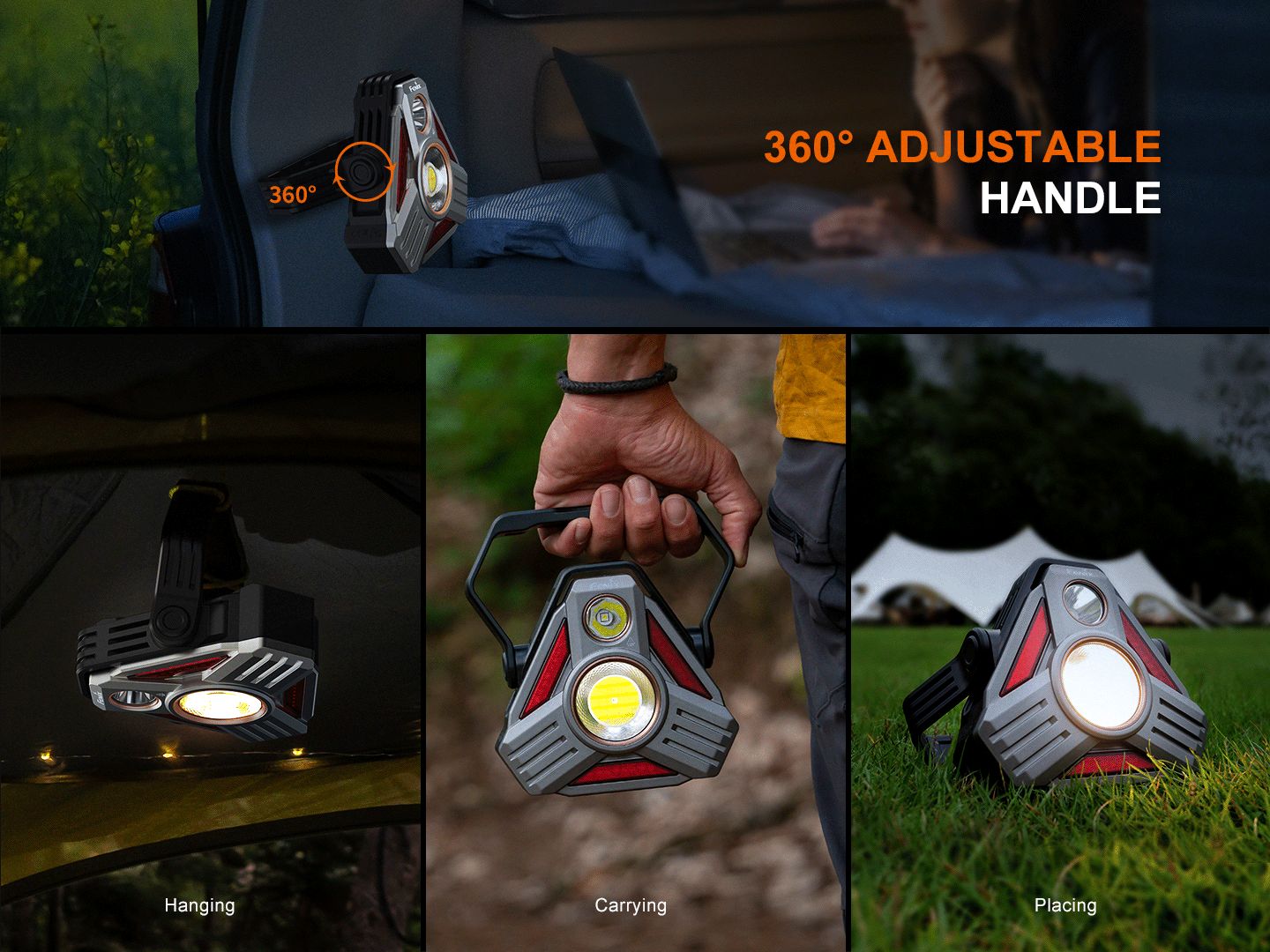 Fenix CP50R multifunktionale Fahrzeug & Camping Laterne, 5500 Lumen – Bild 