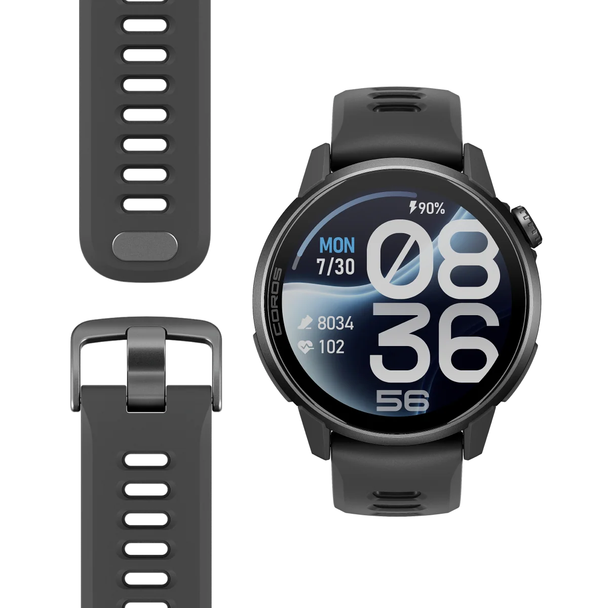 Coros Sportuhr Pace 4 Pro, black silikon – Bild 