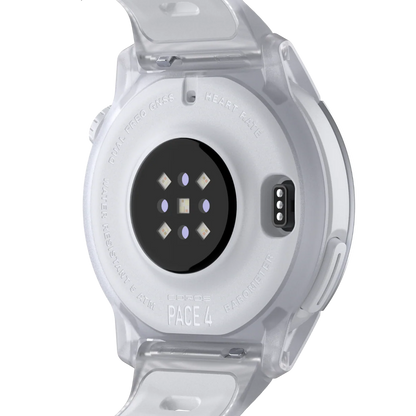 Coros Sportuhr Pace 4, Silikonarmband, Cloud White