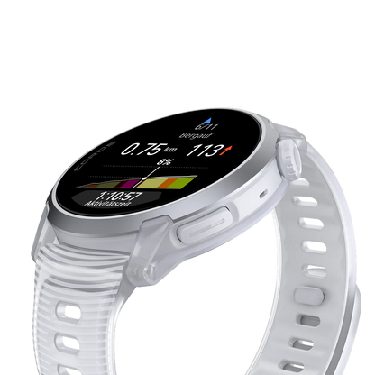 Coros Sportuhr Pace 4, Silikonarmband, Cloud White