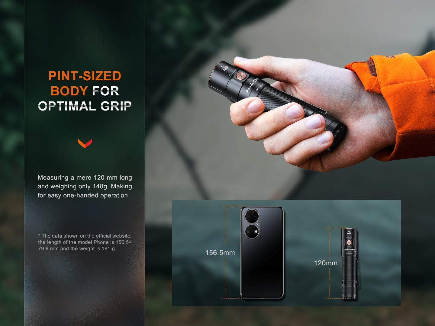 Fenix E35R High-Performance EDC-Taschenlampe, 3100 Lumen