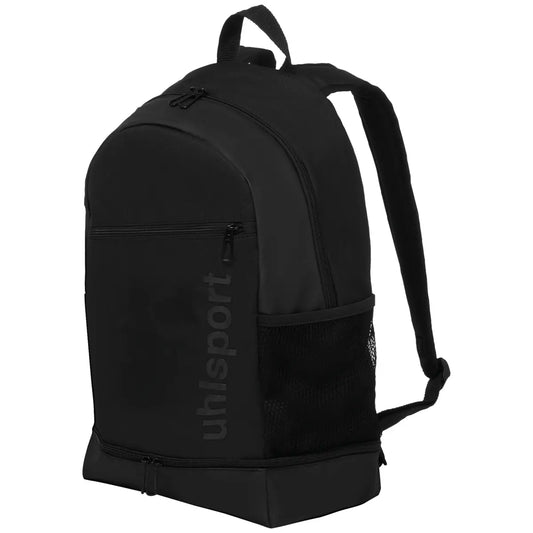 Uhlsport Rucksack Essential mit Bodenfach, schwarz – schwarz / ONE SIZE