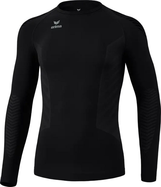 Erima Herrenshirt Athletic Longsleeve, schwarz – schwarz / XS