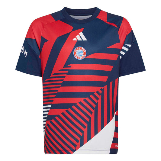 FC Bayern München Kinderfußballshirt Pre-Match-Shirt 26/27 – rot / 128