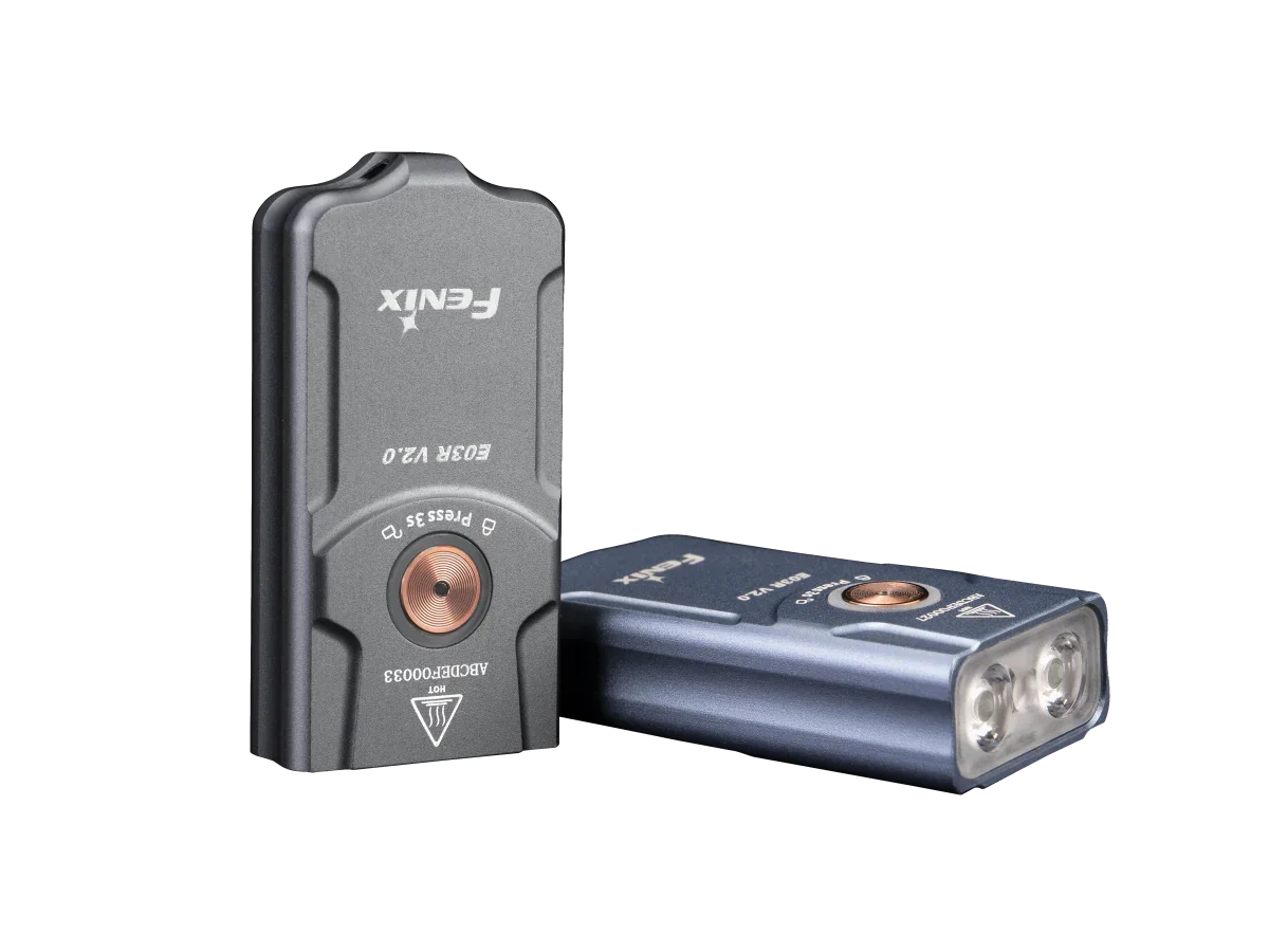 Fenix E03R V2.0 Schlüsselanhänger-Taschenlampe aus Metall, 500 Lumen – Bild 