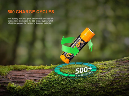 Fenix ARB-L18-3400U V3.0 - USB-Akku 18650 (3400 mAh, Version 3.0)