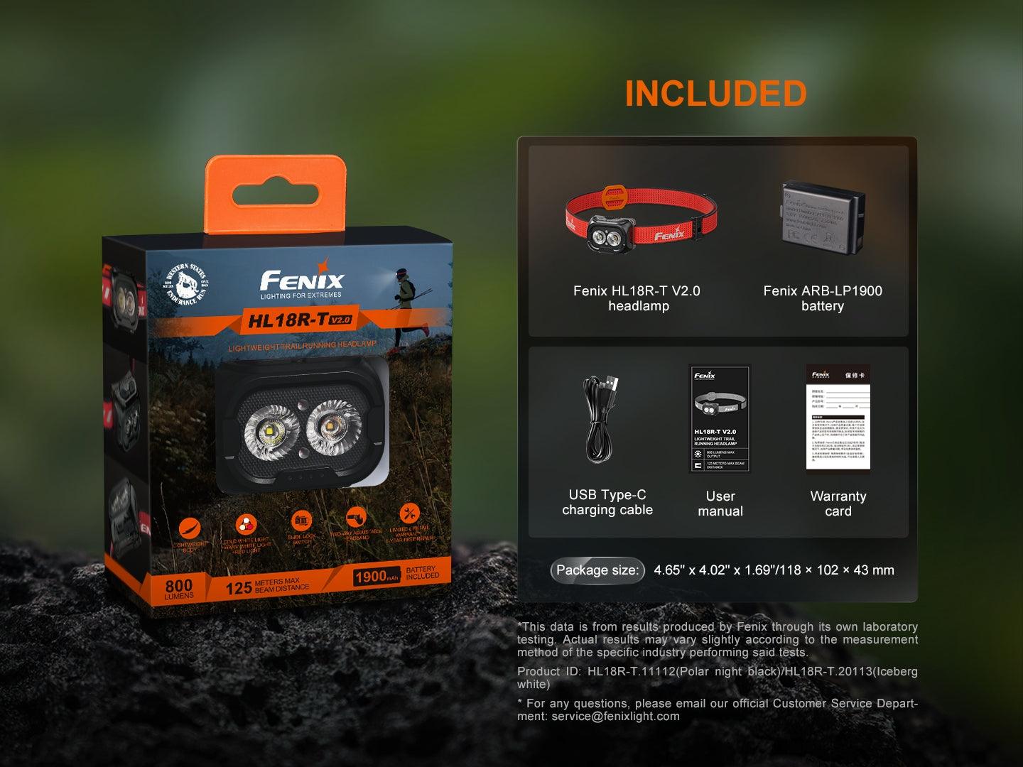 Fenix HL18R-T V2.0 Trailrunning, ultraleichte Trailrunning Stirnlampe, 800 Lumen – Bild 