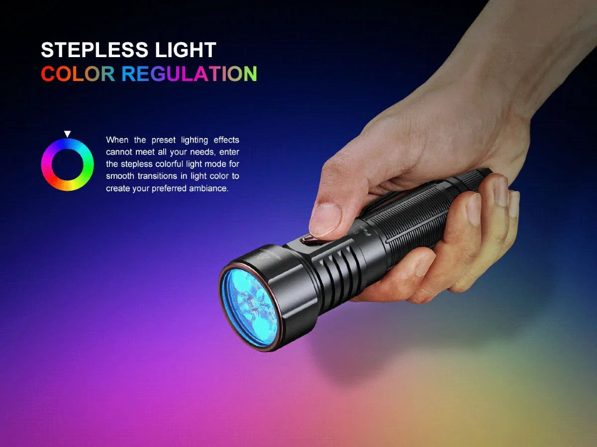 Fenix LD36R leistungsstarke Taschenlampe mit verschiedenen Lichtquellen, 3600 Lumen – Bild 
