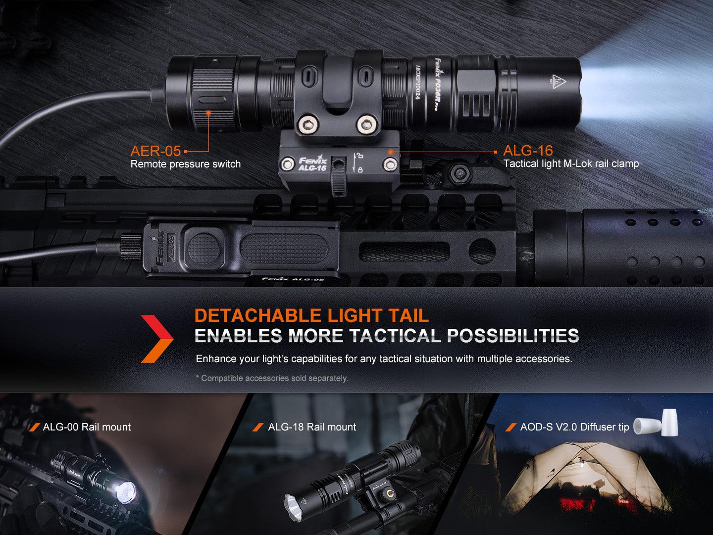 Fenix PD36R Pro Heavy-Duty wiederaufladbare taktische Taschenlampe, 2800 Lumen – Bild 