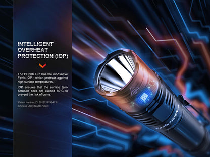 Fenix PD36R Pro Heavy-Duty wiederaufladbare taktische Taschenlampe, 2800 Lumen