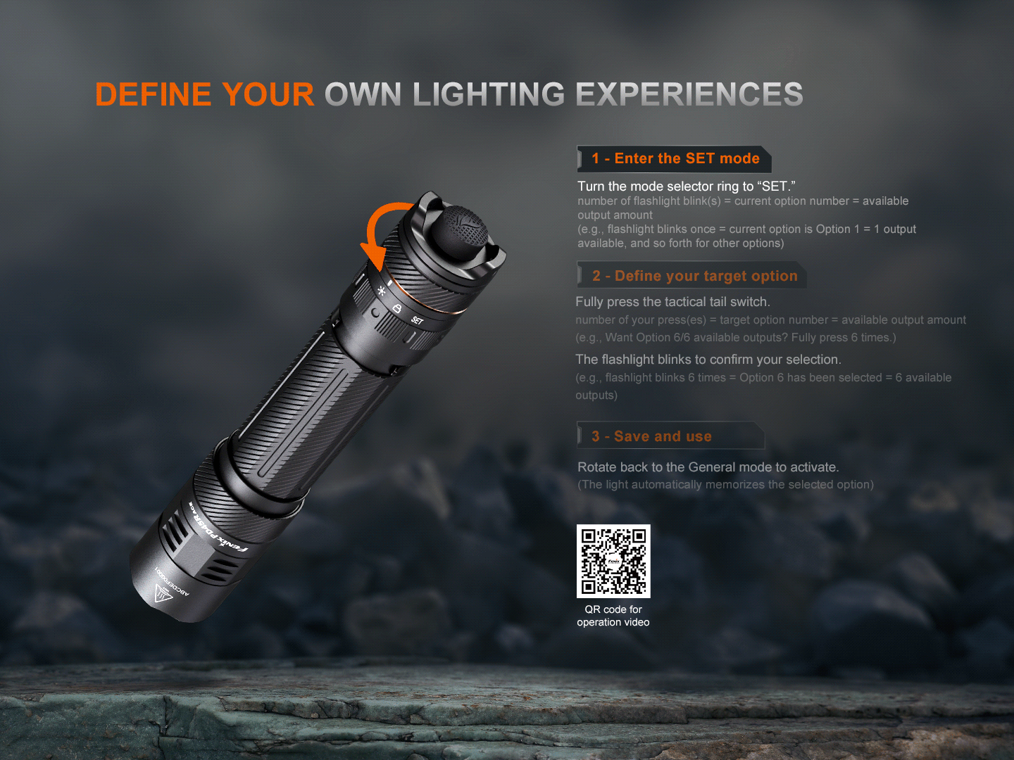 Fenix PD45R ACE Multi-Mode taktische Taschenlampe, 3200 Lumen