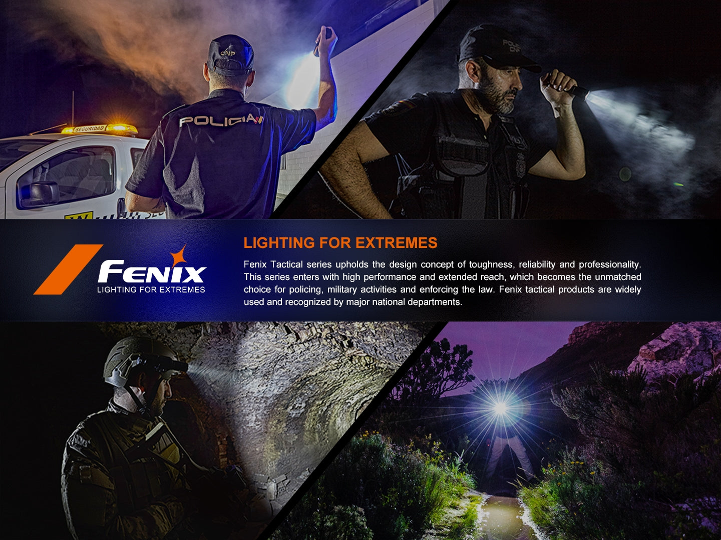 Fenix TK25R Multifunktionale Taschenlampe für Polizei und Dienst, 3600 Lumen