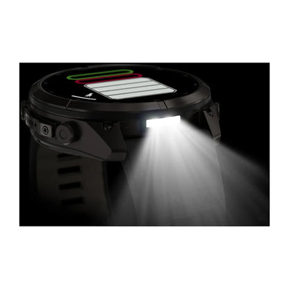 Garmin Fēnix® 9 Pro – inReach®, 51mm Carbongrau DLC Titan mit Silikon-Armband Schwarz/Kieselgrau