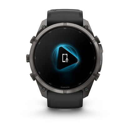 Garmin Fēnix® 9 Pro – inReach®, 51mm Carbongrau DLC Titan mit Silikon-Armband Schwarz/Kieselgrau