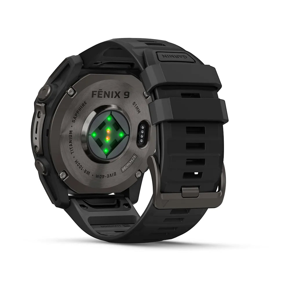 Garmin Fenix® 9 – 51mm Schwarz/Carbongrau DLC Titan – Bild 