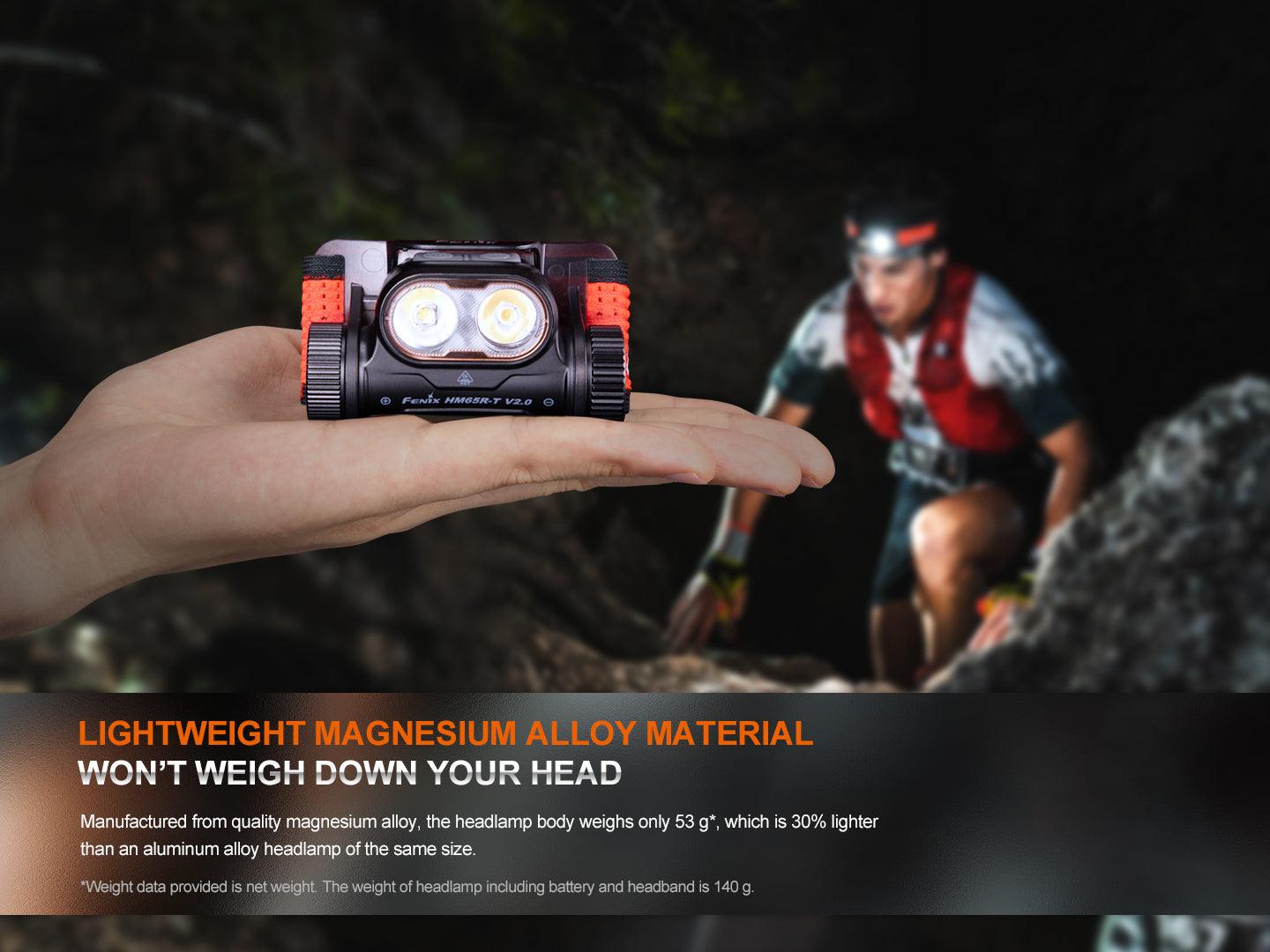 Fenix HM65R-T V2.0 Leichte Magnesium-Stirnlampe für Trailrunning, Skitouren 1600 Lumen – Bild 