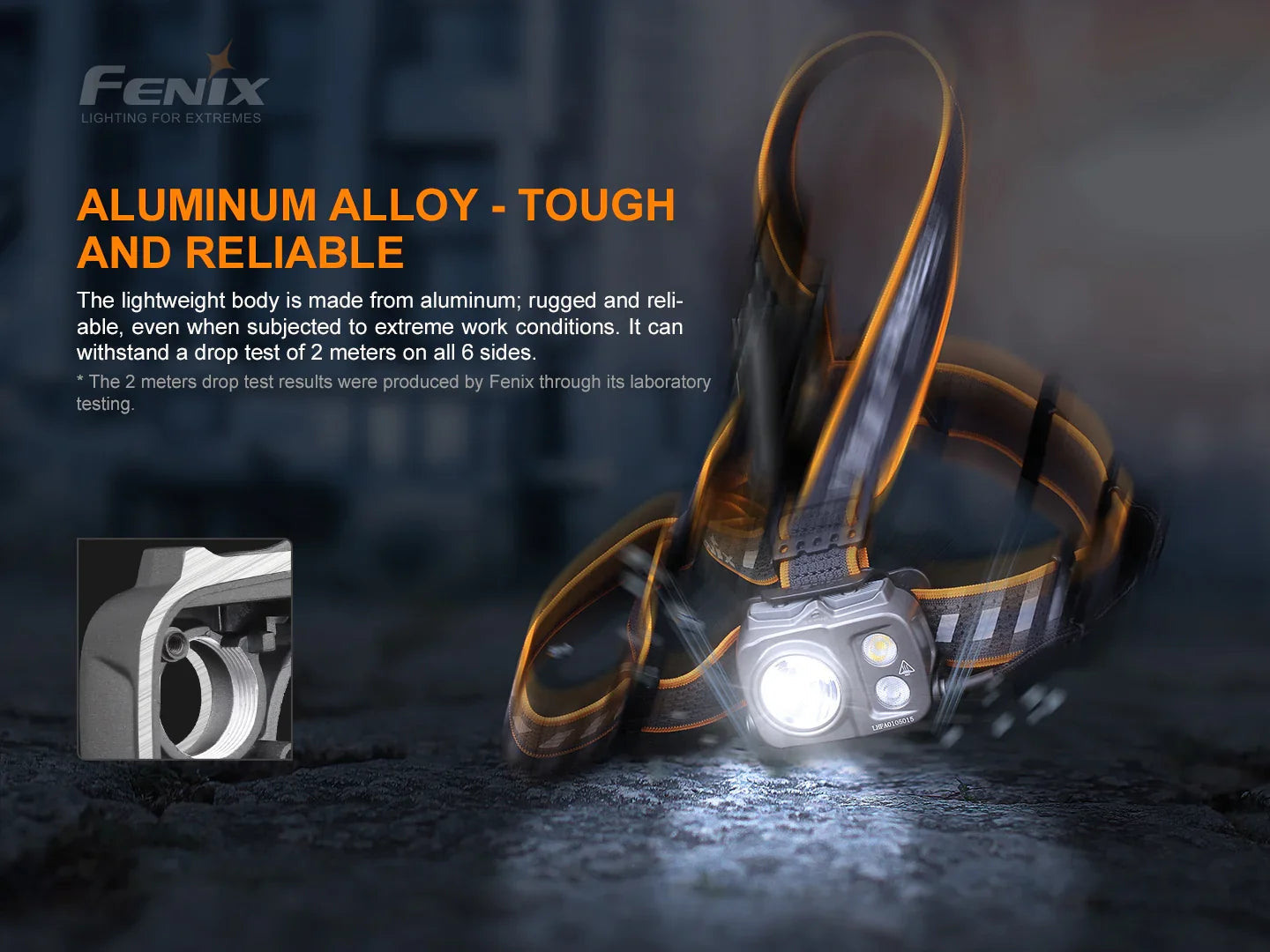 Fenix HP25R V2.0 wiederaufladbare Arbeits-Stirnlampe mit extrem langer Laufzeit, 1600 Lumen