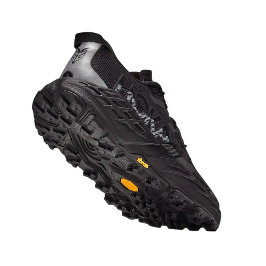 Hoka Damenlaufschuhe Speedgoat 7 GTX, black / carbon black – Rückansicht – schwarz / 40 2/3