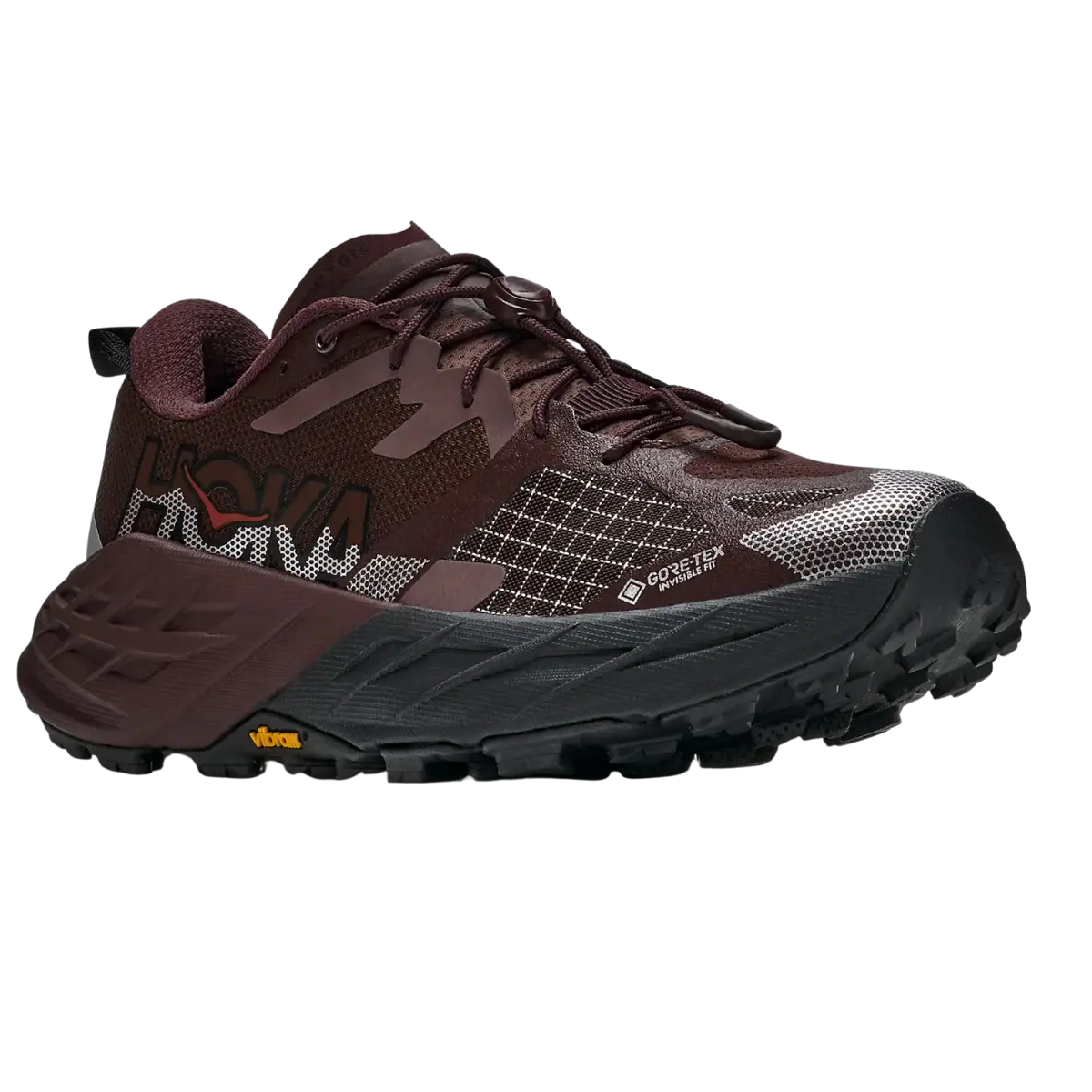 Hoka Damenlaufschuhe Speedgoat 7, deep mauve / black – Bild 