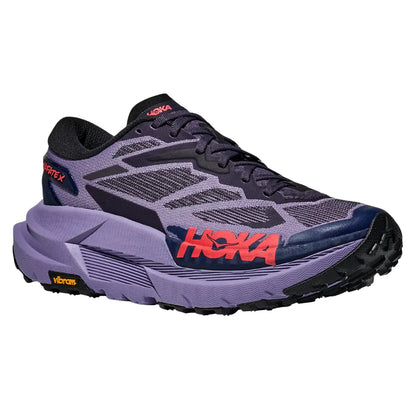 Hoka Damenlaufschuhe Mafate X, berry jam / squid ink