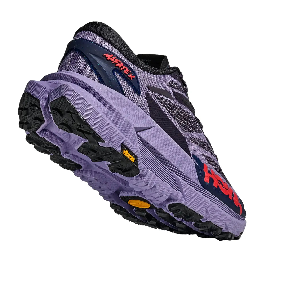 Hoka Damenlaufschuhe Mafate X, berry jam / squid ink