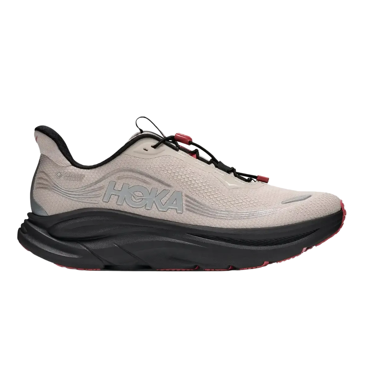 Hoka Herrenlaufschuhe Clifton 11 GTX, River Rock Grey/ Carbon black