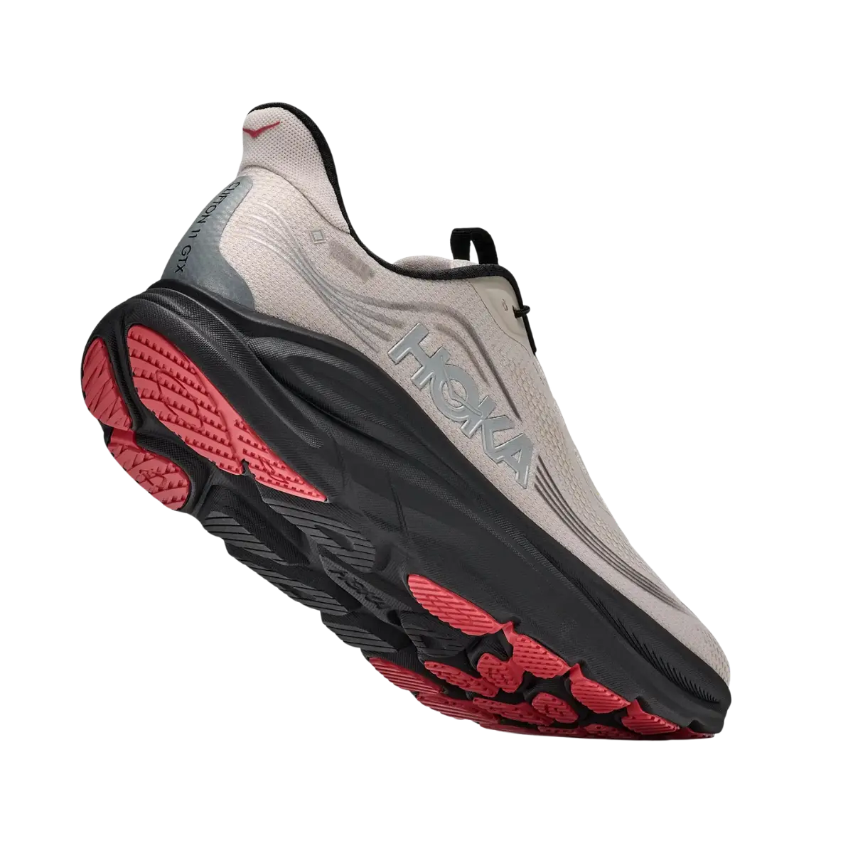 Hoka Herrenlaufschuhe Clifton 11 GTX, River Rock Grey/ Carbon black – Bild 