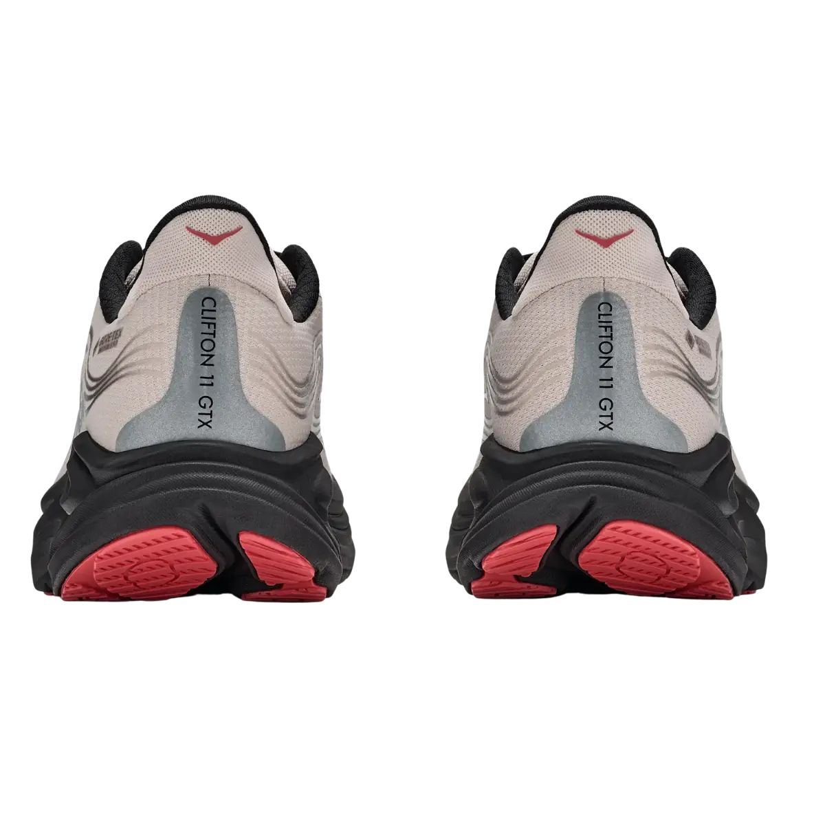Hoka Herrenlaufschuhe Clifton 11 GTX, River Rock Grey/ Carbon black