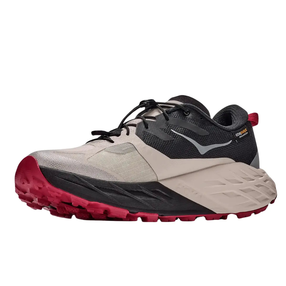Hoka Herrenlaufschuhe Speedgoat 7 GTX,  black / river rock grey – Bild 