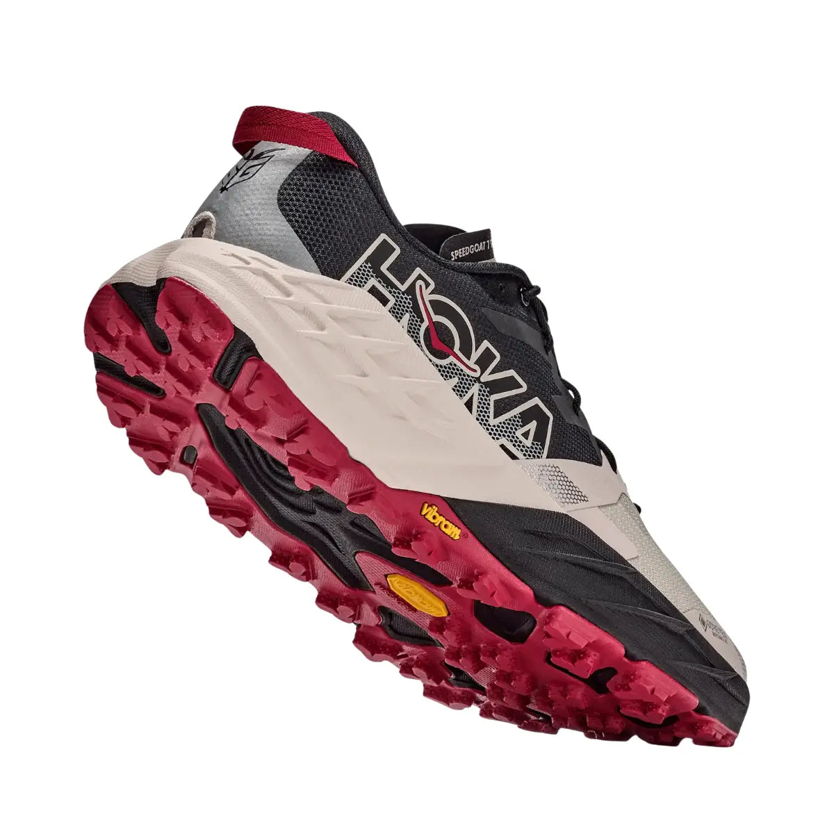 Hoka Herrenlaufschuhe Speedgoat 7 GTX,  black / river rock grey – Bild 
