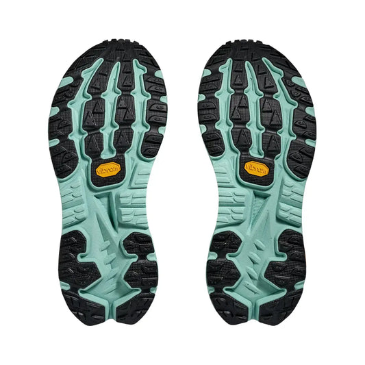 Hoka Herrenlaufschuhe Mafate X, sage / rosemary – Rückansicht – mint / 46 2/3