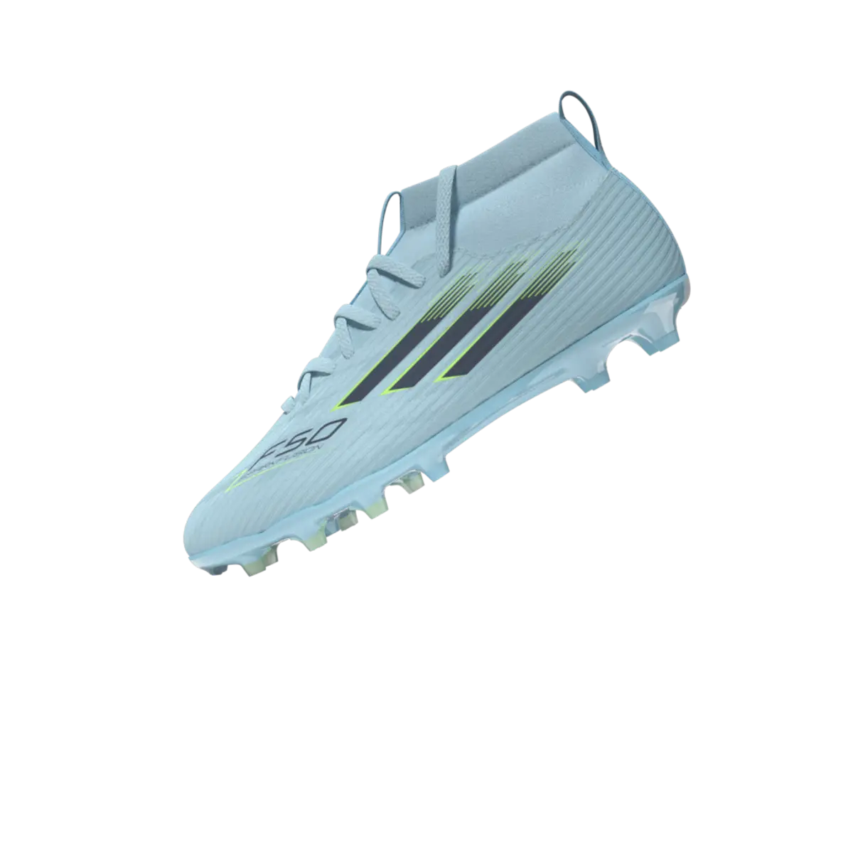 Adidas Kinderfußballschuhe F50 Sparkfusion League FG, halbhohe Fußballschuhe für feste Böden und Kunstrasen mit Sprintplate Fusion - machsport – Bild 
