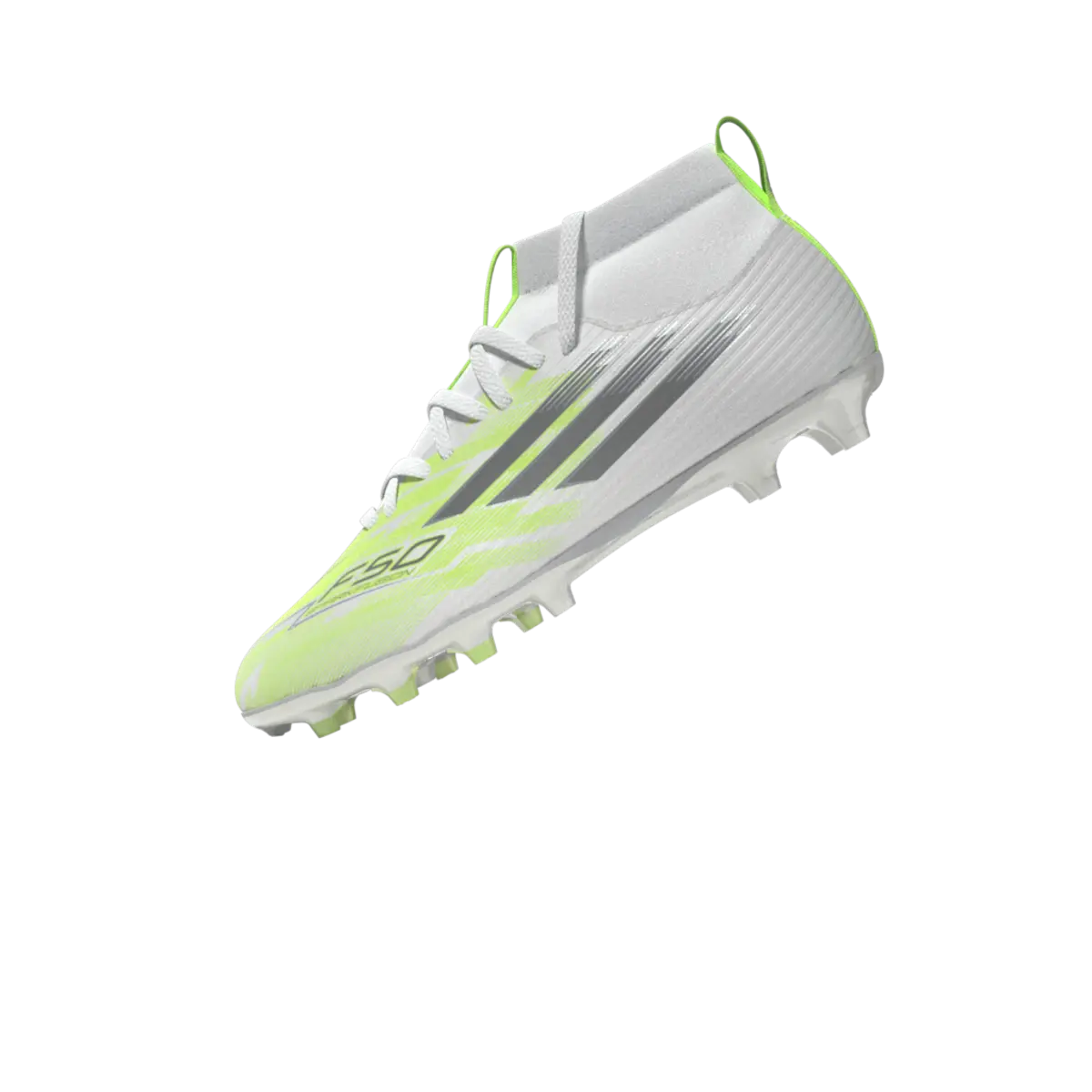 Adidas Kinderfußballschuhe F50 Sparkfusion League FG, halbhohe Fußballschuhe für feste Böden und Kunstrasen mit Sprintplate Fusion - machsport – Bild 