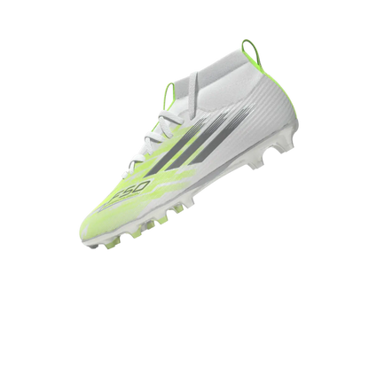 Adidas Kinderfußballschuhe F50 Sparkfusion League FG, halbhohe Fußballschuhe für feste Böden und Kunstrasen mit Sprintplate Fusion - machsport