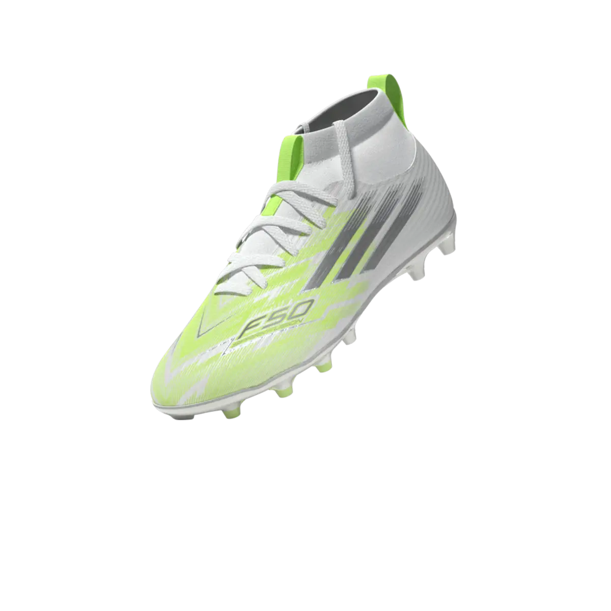 Adidas Kinderfußballschuhe F50 Sparkfusion League FG, halbhohe Fußballschuhe für feste Böden und Kunstrasen mit Sprintplate Fusion - machsport