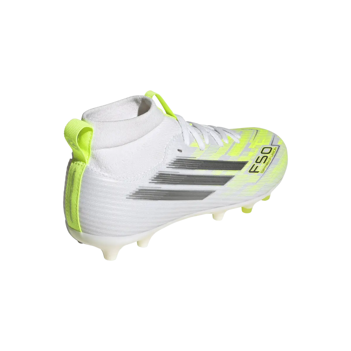 Adidas Kinderfußballschuhe F50 Sparkfusion League FG, halbhohe Fußballschuhe für feste Böden und Kunstrasen mit Sprintplate Fusion - machsport – Bild 