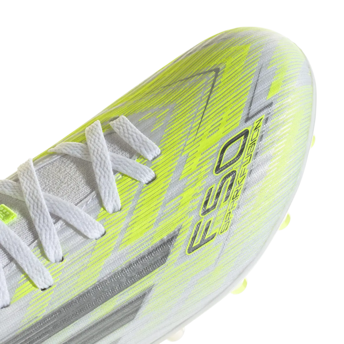 Adidas Kinderfußballschuhe F50 Sparkfusion League FG, halbhohe Fußballschuhe für feste Böden und Kunstrasen mit Sprintplate Fusion - machsport