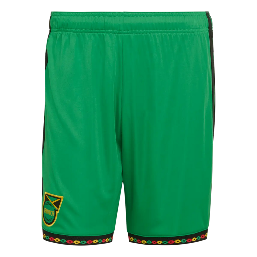 Jamaika Herrenfußballhose Homeshort 2026, Bob Marley, Heimshorts mit Climacool für Spiel und Fanmomente - machsport