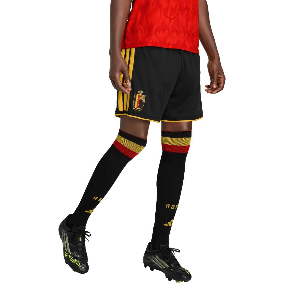 Belgien Herrenfußballshort Home 2026, Heimshorts mit Climacool für Spiel, Training und Fanmomente - machsport – Bild 