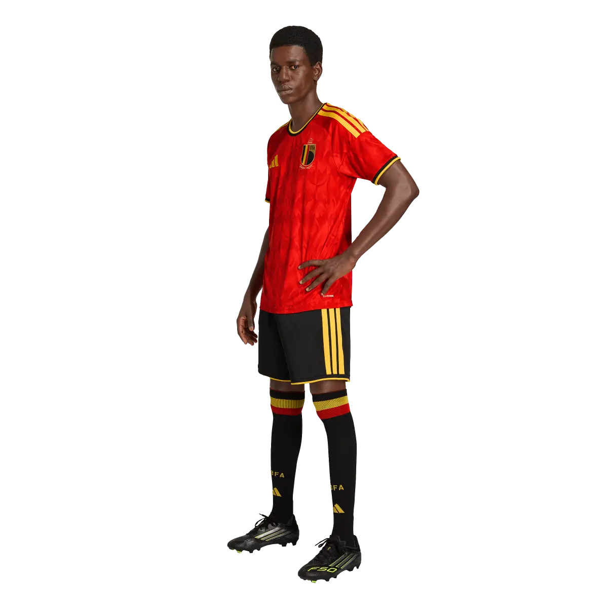 Belgien Herrenfußballshort Home 2026, Heimshorts mit Climacool für Spiel, Training und Fanmomente - machsport – Bild 