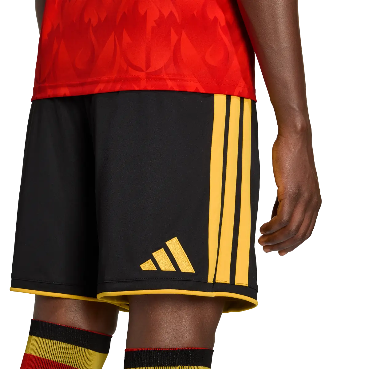 Belgien Herrenfußballshort Home 2026, Heimshorts mit Climacool für Spiel, Training und Fanmomente - machsport