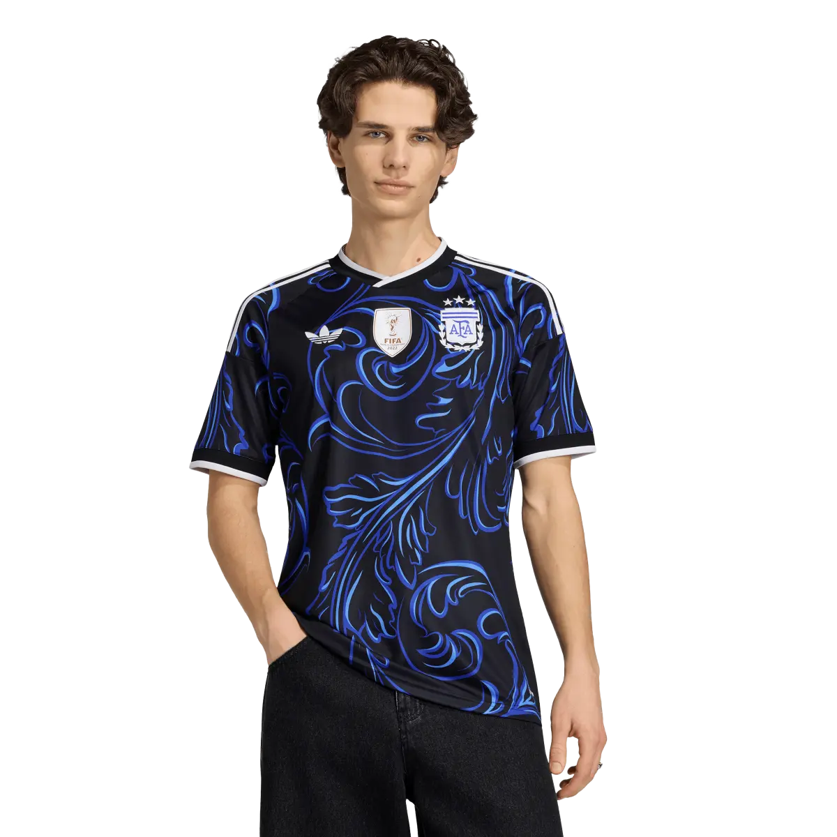 Argentinien Herrenfußballshirt Away 2026, Auswärtstrikot mit Climacool für Spiel, Training und Fanmomente - machsport