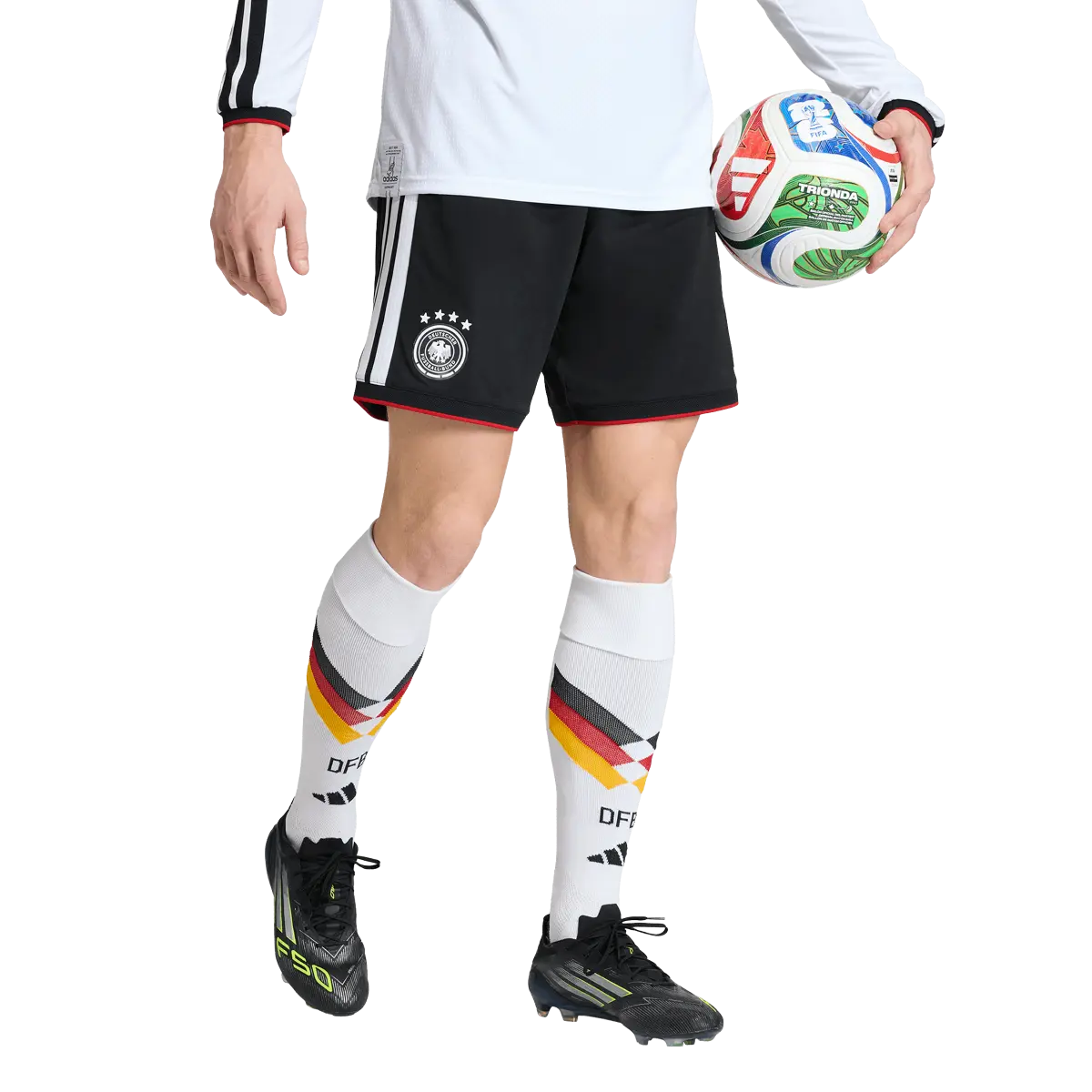 DFB Herrenfußballshort Home 2026, Heimshorts mit Climacool für Spiel, Training und Fan Einsatz - machsport – Bild 