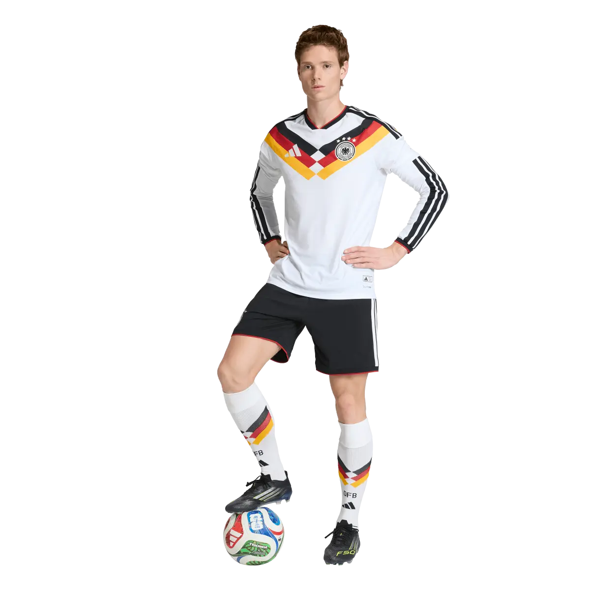 DFB Herrenfußballshort Home 2026, Heimshorts mit Climacool für Spiel, Training und Fan Einsatz - machsport
